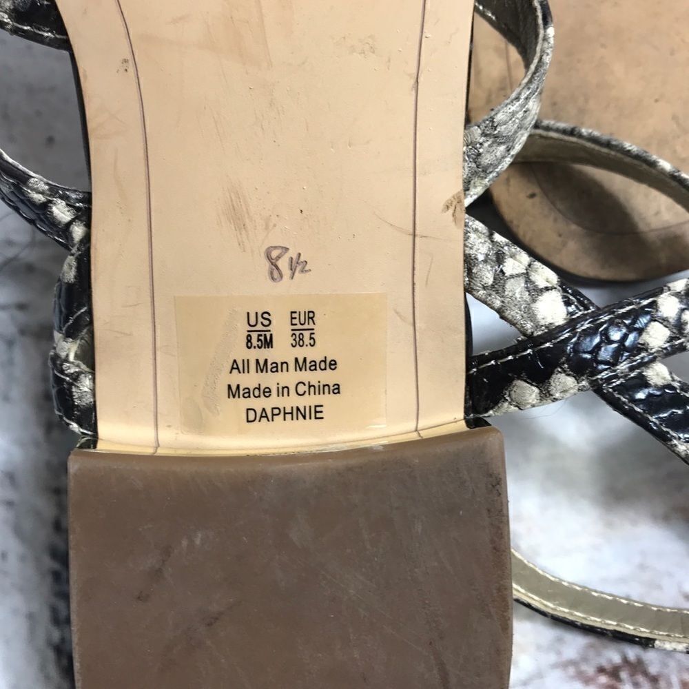Sam Edelman Python “Daphnie” Sandals Size 8.5 - Picture 4 of 5